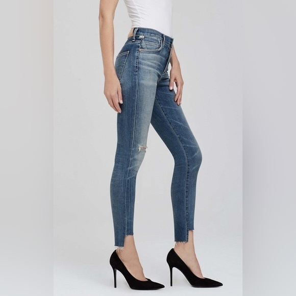 Citizens of Humanity Jeans Womens 29 Rocket High Waist Step Hem Casual Classic - Picture 2 of 11
